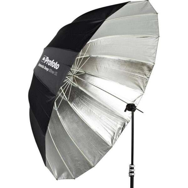 Зонт серебро Umbrella Deep White L (130cm)